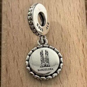 Pandora Gaudi La Sagrada Familia Spain Barcelona Charm, S925 Silver Bracelets